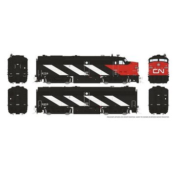 Rapido Rapido : HO FPA-2u + FPB-2u (DC/DCC/Sound) CN  #6759+ #6859