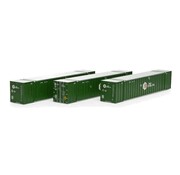 ATHEARN Athearn : HO Stoughton 53' Containers (3 pcs)