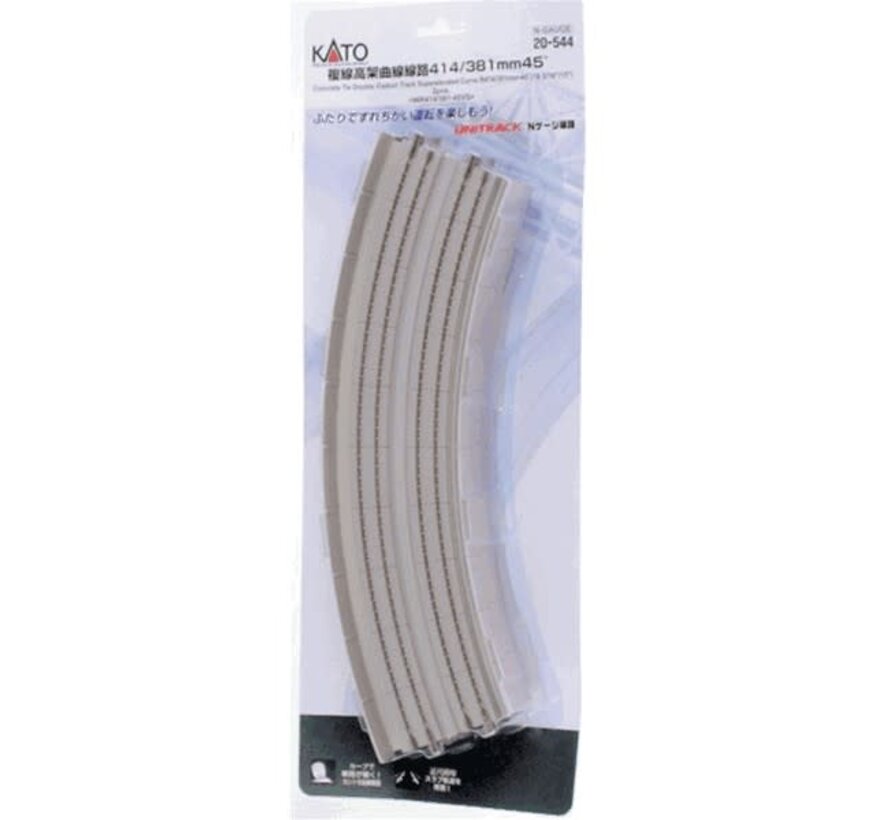 Kato : N Double track concrete curved R381