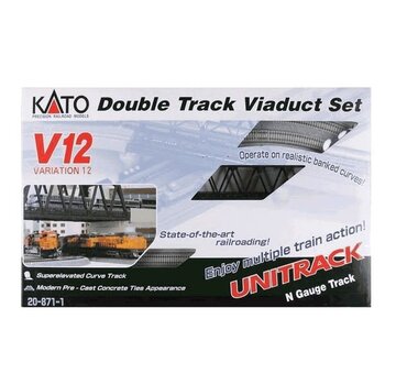 KATO Kato : N V12 Double Track Viaduct Set