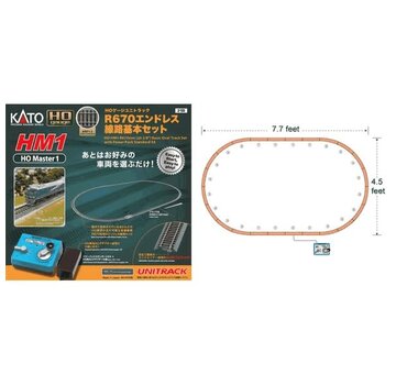 KATO Kato : HO HM1 Basic Track Oval w/transformer