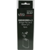 KATO Kato : N Rounded pier base Set (5-pcs)