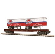 MTH MTH : O NYC Flat car w/ pup trailers