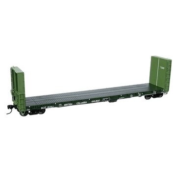 WALTHERS Walthers : HO BC Rail 50' CC&F Bulkhead Flatcar #16162