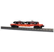 MTH MTH : O SF Flat  w/ 2 Corvettes