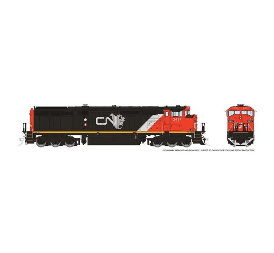 Rapido : HO CN Dash8-40CM #2451(DCC-Sound)