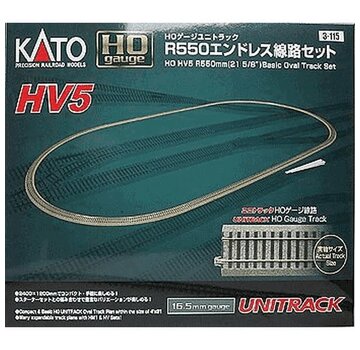 KATO Kato : HO HV550mm Basic Oval Unitrack