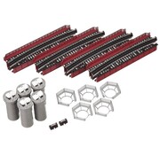 KATO Kato : N Curved Bridge Red Set (4-pack)