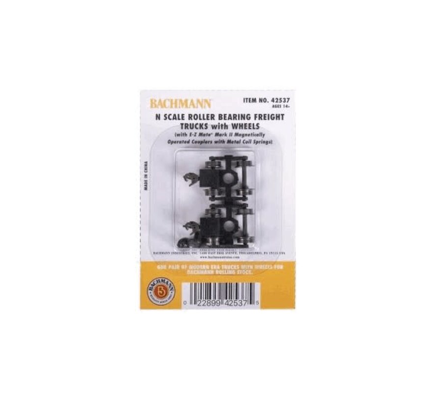 Bachmann : N Roller Bearing Freight Truck (pair w/wheels)