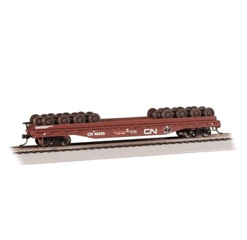 BACHMANN Bachmann : HO CN 52' Wheels Flat Car