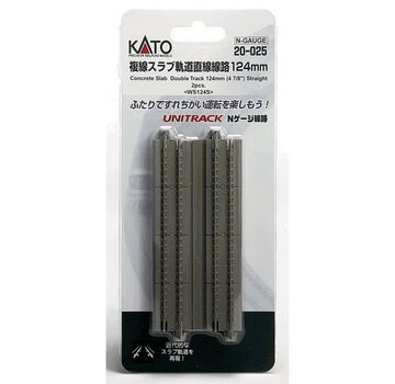 KATO Kato : N Concrete Slab Double 124mm Straight