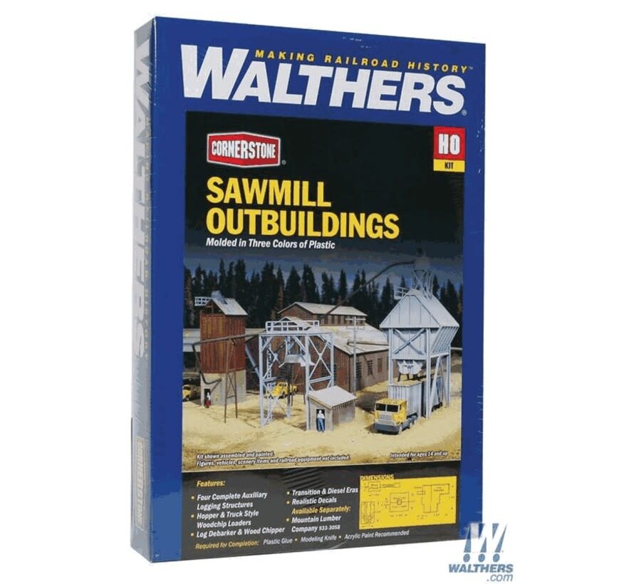 Walthers : HO Sawmill Outbuildings 4/