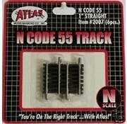 ATLAS Atlas : N Code 55 1" Straight (6pk)