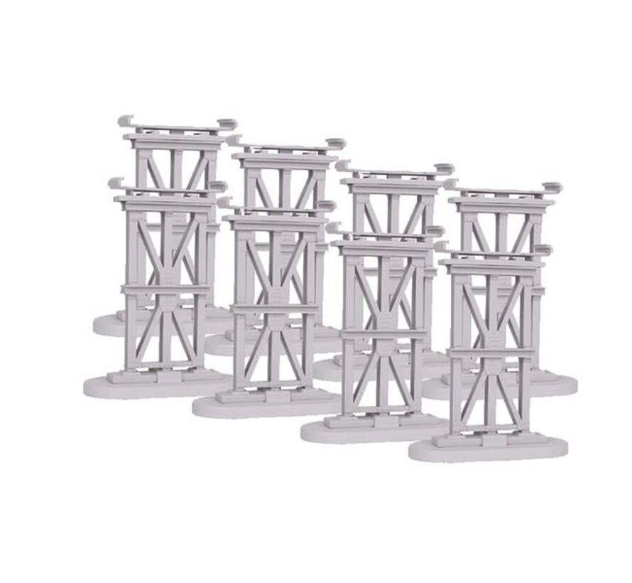MTH : O Elevated Subway Trestle Fastrack (8pcs)