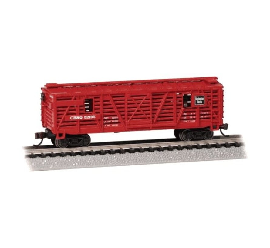 Bachmann : N CB&Q Animated Stock Car