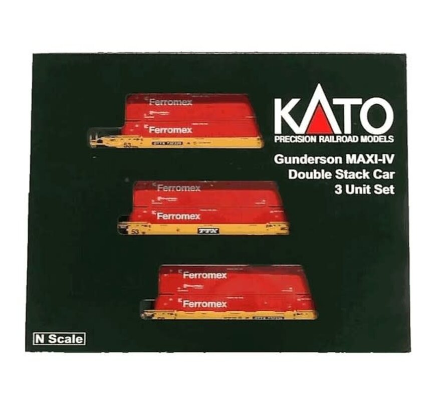 Kato : N TTX Maxi-IV 53' Stack 3-car