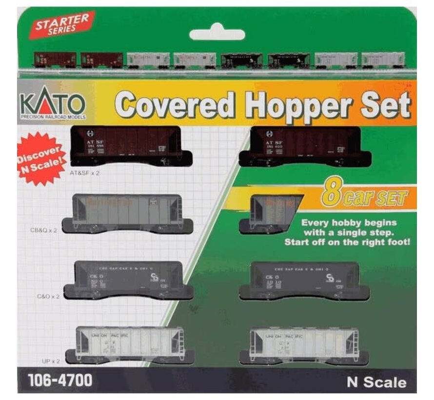 Kato : N 2-Bay Mixed Pack (8-car)