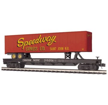 MTH MTH : O CP Flat Car w/48' Trailer
