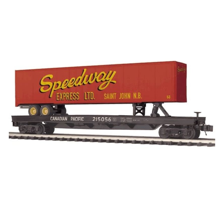 MTH : O CP Flat Car w/48' Trailer