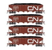 ATHEARN Athearn : HO CN 40' 4-Bay Hopper (4-car set)