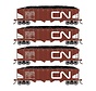 Athearn : HO CN 40' 4-Bay Hopper (4-car set)