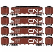 ATHEARN Athearn : HO CN 40' 4-Bay Hopper (4-car set)