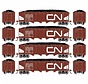 Athearn : HO CN 40' 4-Bay Hopper (4-car set)