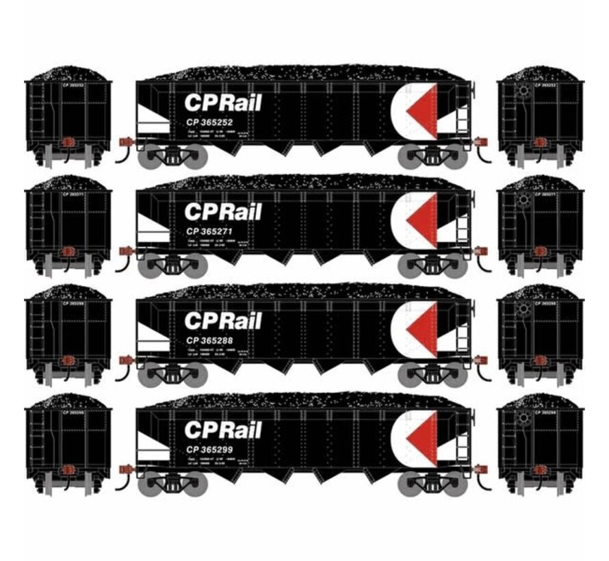 Athearn : HO CP 40' 4-Bay Hopper (4-car set)