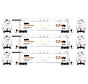 Athearn : HO CN Tank Train Intermediate #79002 (3-car)