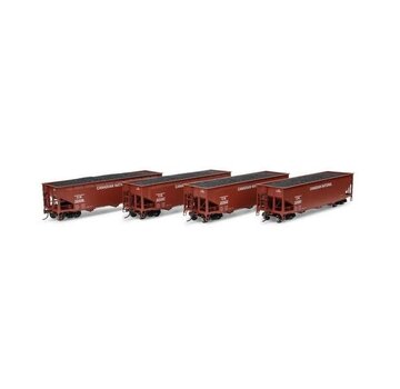 ATHEARN Athearn : HO CN Offset Coal Hopper SET ( 4-car)