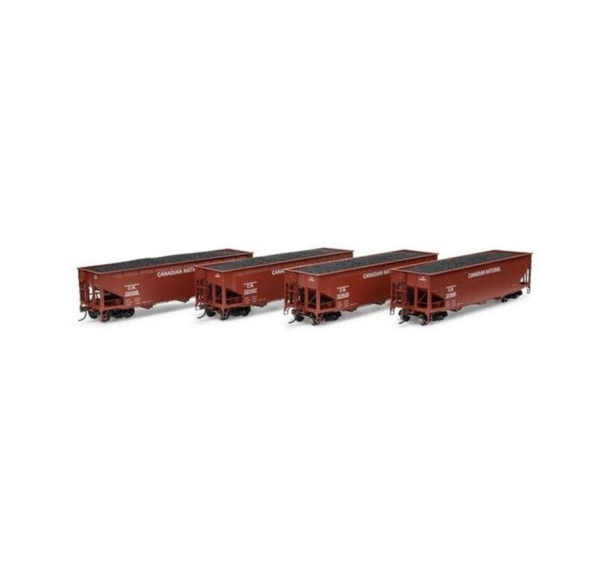 Athearn : HO CN Offset Coal Hopper SET ( 4-car)