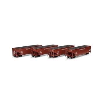 ATHEARN Athearn : HO CN Offset Coal Hopper SET ( 4-car)