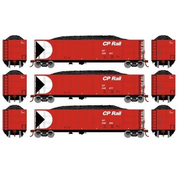 ATHEARN Athearn : HO CP Gondola Set (3-car)