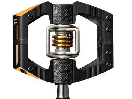 Crankbrothers Crankbrothers Mallet E 11 Black & Gold / Gold Spring Pedals Crankbrothers Crankbrothers Mallet E 11 Black & Gold / Gold Spring Pedals