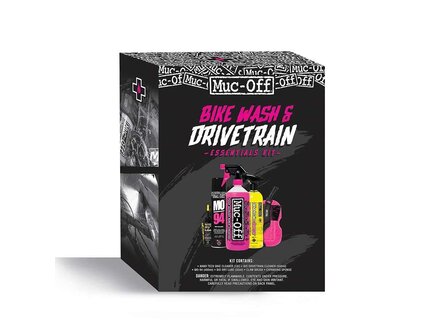 Muc-Off Ensemble Muc-Off Essentiels Lavage et Transmission Muc-Off Ensemble Muc-Off Essentiels Lavage et Transmission