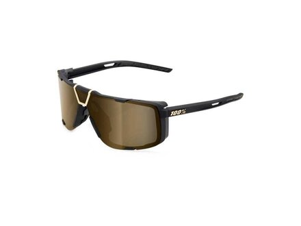 100% Lunettes 100%  EASTCRAFT Soft Tact Black frame - Gold Mirror Lens 100% Lunettes 100%  EASTCRAFT Soft Tact Black frame - Gold Mirror Lens