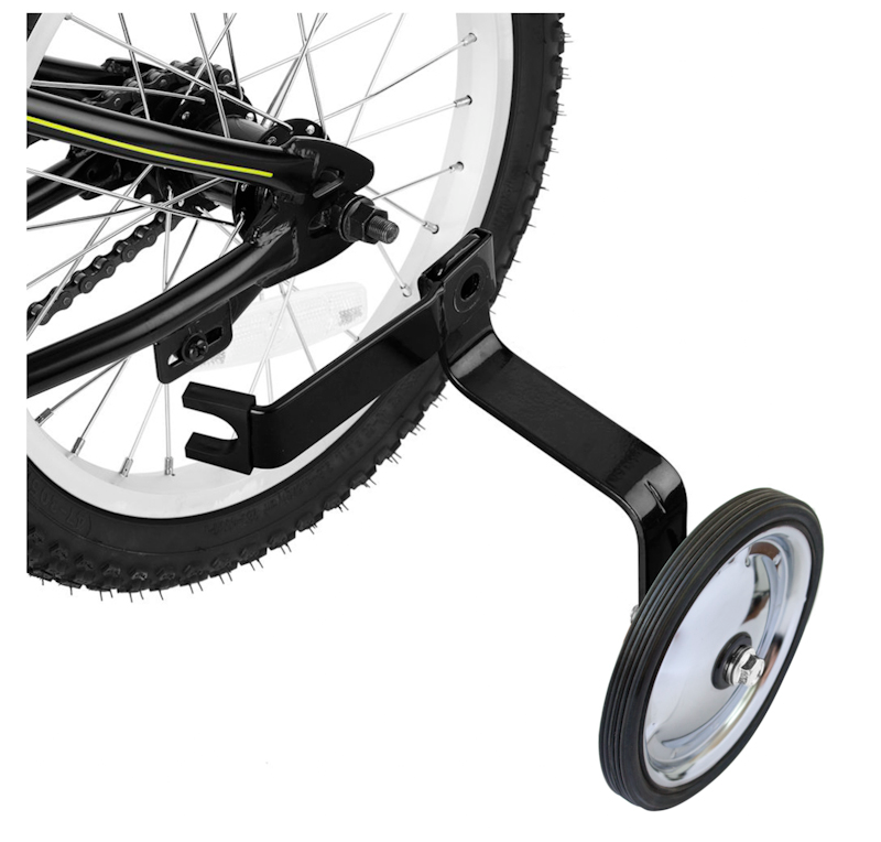 Roues d'entraînement vélo pour enfants 114 mm scooter clignotant roues