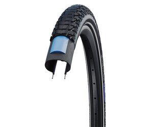 Schwalbe Marathon Plus Tour Tire 700x38c 40 622 Black w Reflective Strip SmartGuard Addix Wire Cycle Dupuis
