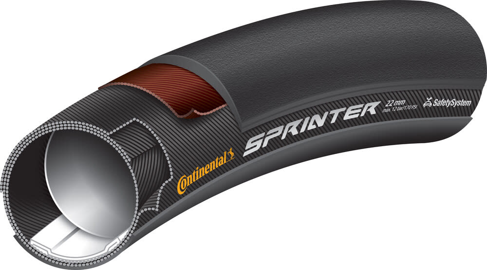 BOYAU CONTINENTAL COMPETITION TT 28 25mm BLACKCHILI NOIR - 1962700000