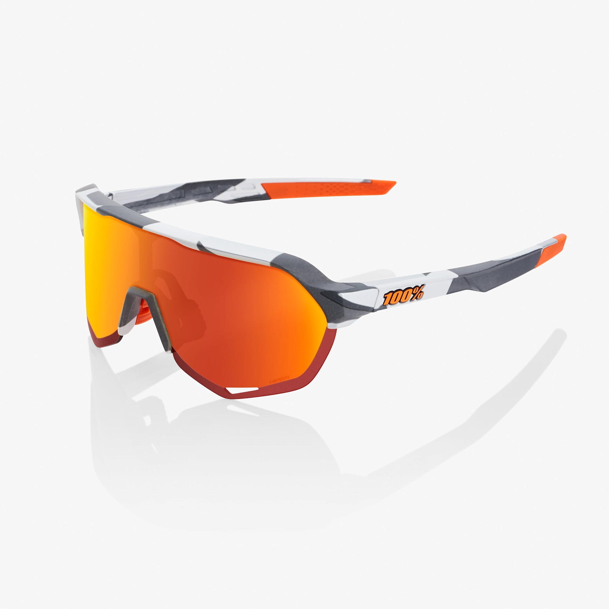 Lunettes de sport Glendale Blanche avec verre persimmon - 100