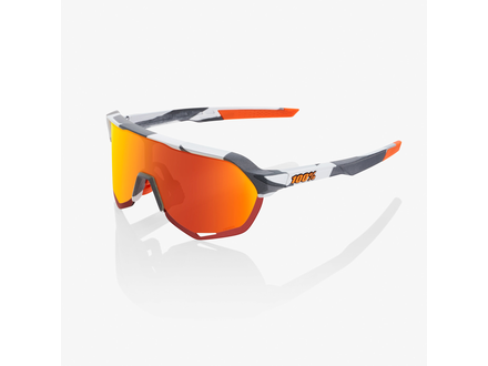 100% Lunettes 100% S2 Soft Tact Gris Camo Verres miroir multicouches HiPER® Rouge