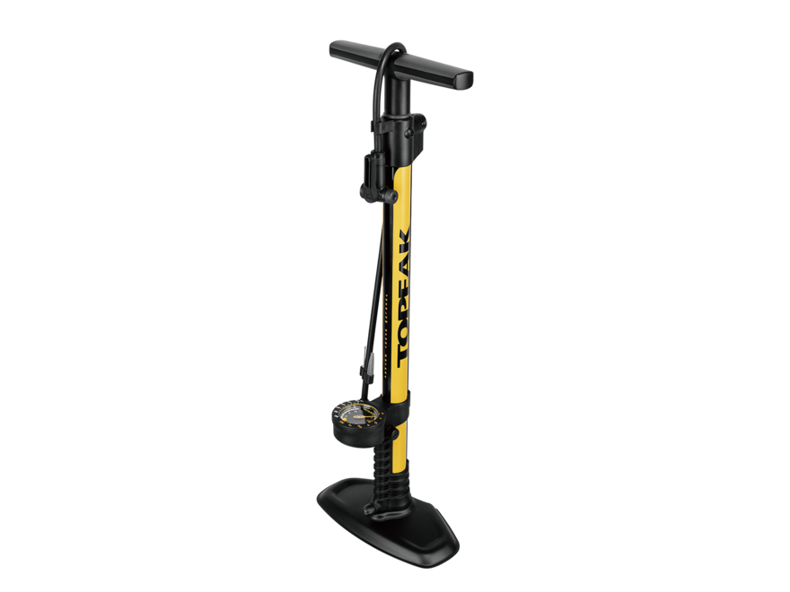 Pompe à Pied Haute Pression Topeak Joe Blow Sport III - Jauge 8 Cm, Double Tête, Max 11 Bar