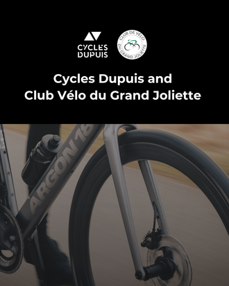 Cycles Dupuis renews its partnership with the Joliette Cycling Club.