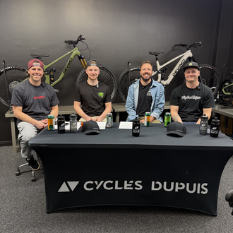 Cycles Dupuis accueille Party Lap en boutique