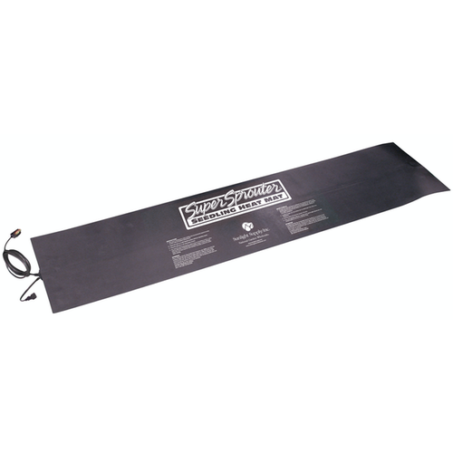 Super Sprouter Super Sprouter 2 Tray Seedling Heat Mat Daisy-Chainable 12 in x 48 in (12/Cs) Super Sprouter Super Sprouter 2 Tray Seedling Heat Mat Daisy-Chainable 12 in x 48 in (12/Cs)