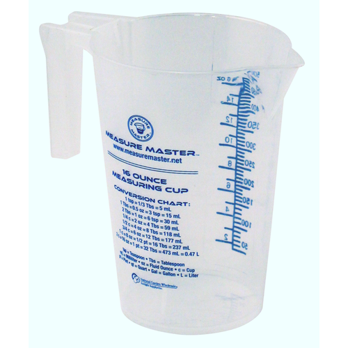Measure Master Measure Master Graduated Round Container 16 oz / 500 ml (40/Cs) Measure Master Measure Master Graduated Round Container 16 oz / 500 ml (40/Cs)