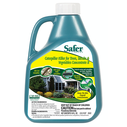 Safer Safer Caterpillar Killer Conc. for Tree, Shrub and Veg 16 oz (6/Cs) Safer Safer Caterpillar Killer Conc. for Tree, Shrub and Veg 16 oz (6/Cs)