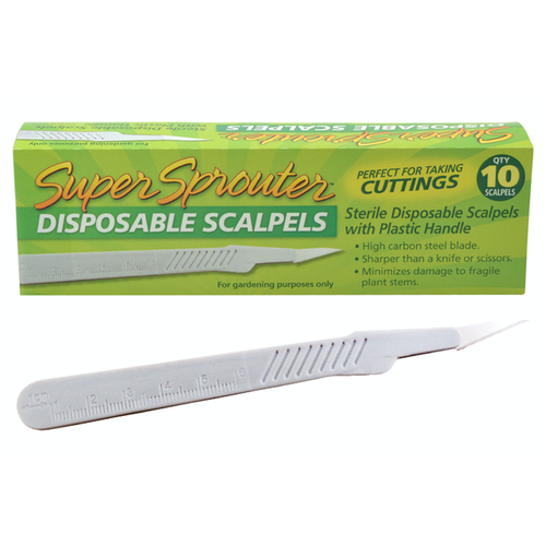 Super Sprouter Super Sprouter Sterile Disposable Scalpel (10/Cs) Super Sprouter Super Sprouter Sterile Disposable Scalpel (10/Cs)