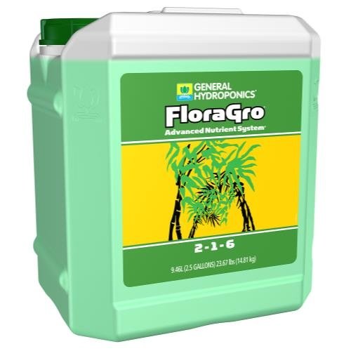 General Hydroponics GH Flora Gro 2.5 Gallon (2/Cs) General Hydroponics GH Flora Gro 2.5 Gallon (2/Cs)