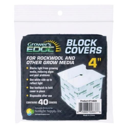 Growers Edge Grower's Edge Block Covers 4 in (40/Pack) Growers Edge Grower's Edge Block Covers 4 in (40/Pack)